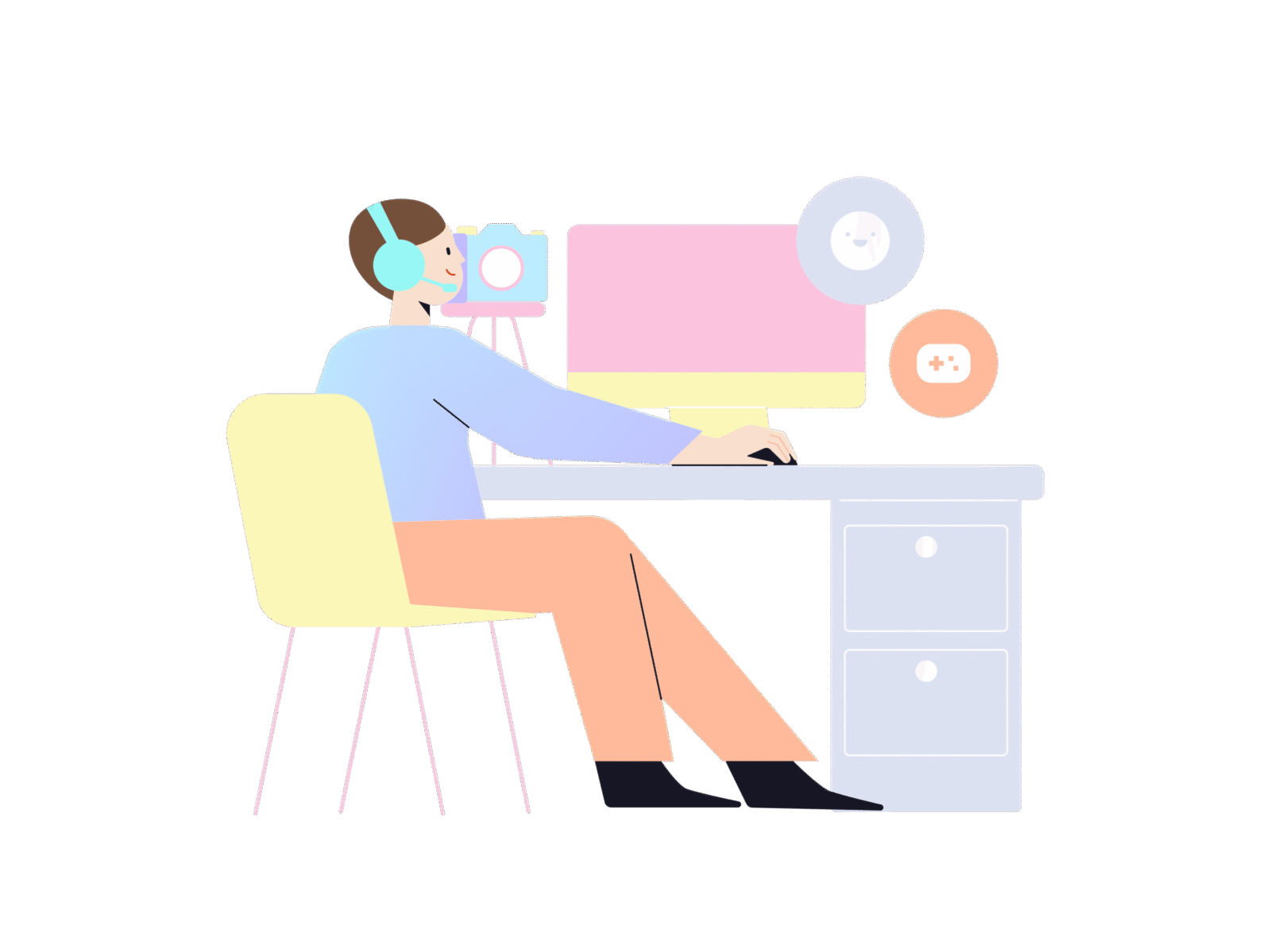 Web Design Agency drawkit vector illustration influencer & content creator illustrations (8)
