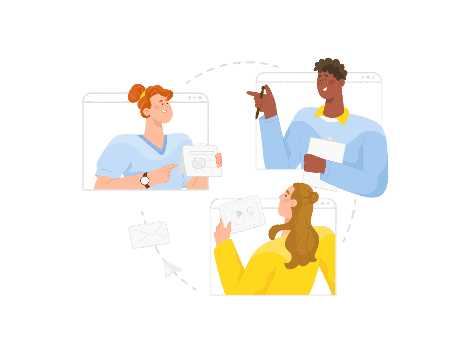 Software Development drawkit vector illustration team work (3)